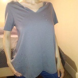 NWT Haute Stitch short sleeve grunge top NEW!